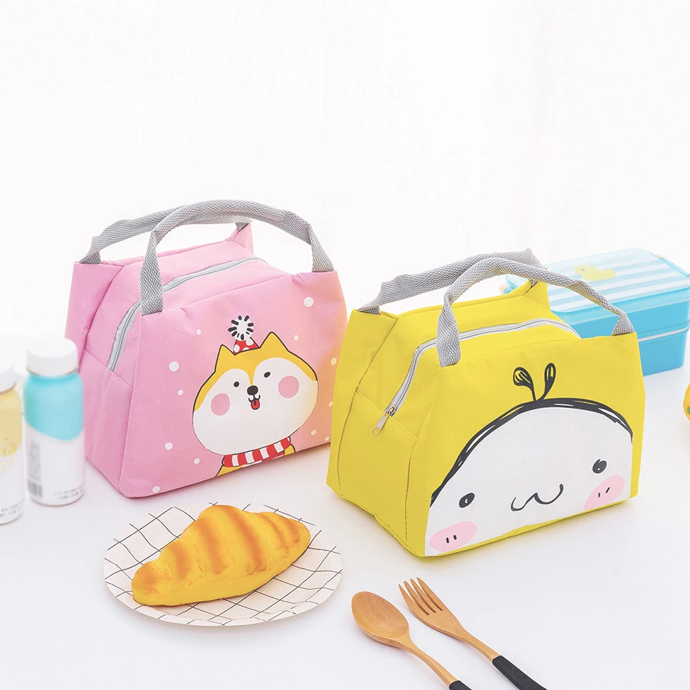 cute yellow lunch bag