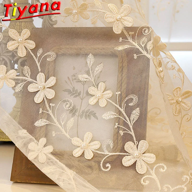 Luxury Beige Beading Embossed Curtain Tulle for Living Room Pearl Embroidery Pearl Embroidery Curtain Yarn for Bedroom WP362#30
Luxury Beige Beading Embossed Curtain Tulle for Living Room Pearl Embroidery Pearl Embroidery Curtain Yarn for Bedroom WP362#30