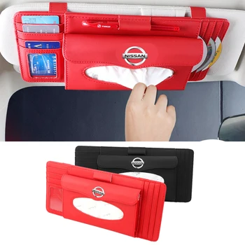 Car Leather Hanging CD Card Clip Tissue Box for Nissan Logo Leaf Sylphy Note Tiida Qashqai Xtrail Almera Altima Juke Accessories 
Car Leather Hanging CD Card Clip Tissue Box for Nissan Logo Leaf Sylphy Note Tiida Qashqai Xtrail Almera Altima Juke Accessories
