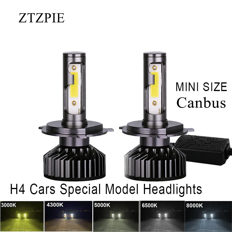 ZTZPIE 3000K 4500K 6000K 8000K 12000LM H4 Canbus Cars Special Model Headlights Turbo Led Bulbs Super Bright MINI SIZE Car Light
ZTZPIE 3000K 4500K 6000K 8000K 12000LM H4 Canbus Cars Special Model Headlights Turbo Led Bulbs Super Bright MINI SIZE Car Light