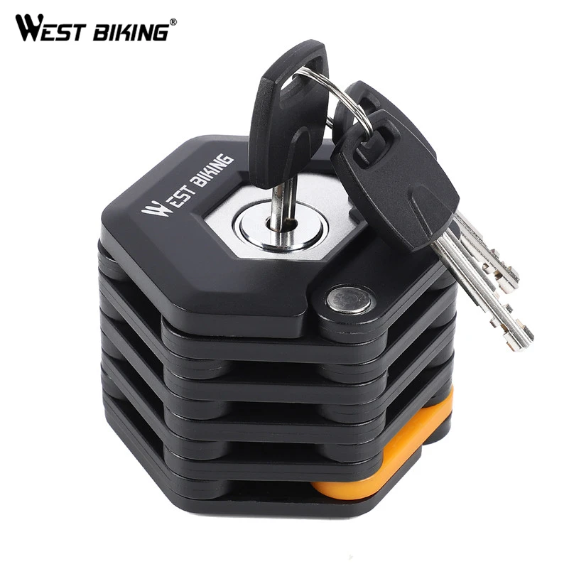 WEST BIKING Foldable Bike Lock With 3 Keys MTB Road Bicycle Lock With Mount Bracket Strong Security Anti-theft Cycling Bike Lock
WEST BIKING Foldable Bike Lock With 3 Keys MTB Road Bicycle Lock With Mount Bracket Strong Security Anti-theft Cycling Bike Lock
