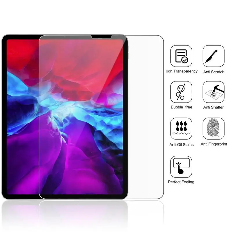 For iPad Pro 12.9 2020 HD Tablet Screen Protector Anti-oil Anti-Scratch Tempered Glass Screen Protector Film for iPad Pro 12.9
For iPad Pro 12.9 2020 HD Tablet Screen Protector Anti-oil Anti-Scratch Tempered Glass Screen Protector Film for iPad Pro 12.9