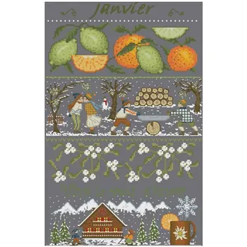 Village in January patterns Counted Cross Stitch 11CT 14CT DIY Chinese Cross Stitch Kits Embroidery Needlework Sets home decor
Village in January patterns Counted Cross Stitch 11CT 14CT DIY Chinese Cross Stitch Kits Embroidery Needlework Sets home decor
