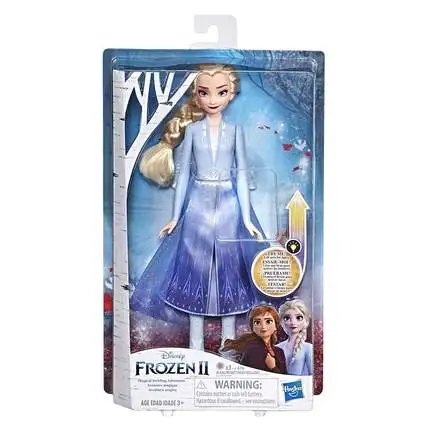 

31cm Hasbro Disney princess Frozen Elsa Anna Magical Swirling Adventure Fashion Doll That Lights Up outfit Inspired by 2 Movie