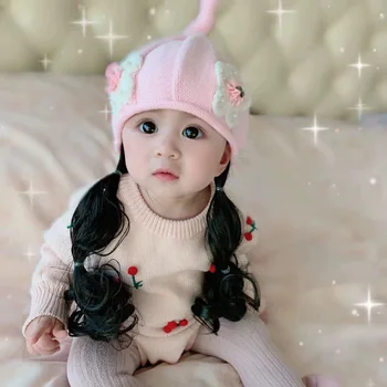 Baby Hat Autumn Winter Spring Baby Wig Hat Girl Knitted Hat Princess HAT 0-1-2-3 Years Old Korean Version
Baby Hat Autumn Winter Spring Baby Wig Hat Girl Knitted Hat Princess HAT 0-1-2-3 Years Old Korean Version