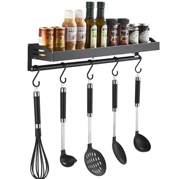 Kitchen Organizer Storage Wall-Mount Spice Racks Aluminum Shelves Utensil Spoon Hanger Hook Kitchen Gadgets Accessories Supplies
Kitchen Organizer Storage Wall-Mount Spice Racks Aluminum Shelves Utensil Spoon Hanger Hook Kitchen Gadgets Accessories Supplies