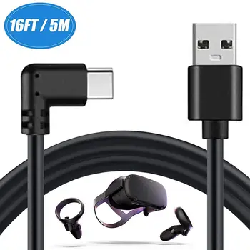 5M VR Extension Cable USB3.0 Stable Data Line Type A To C USB Headset Cable For Oculus Quest Link Oculus Rift-S VR Accessories
5M VR Extension Cable USB3.0 Stable Data Line Type A To C USB Headset Cable For Oculus Quest Link Oculus Rift-S VR Accessories