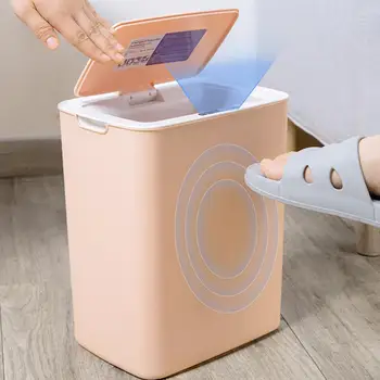 14L Smart Induction Trash Can Large Automatic Trash Bin Home intelligent Electric garbage For Kitchen Bathroom
14L Smart Induction Trash Can Large Automatic Trash Bin Home intelligent Electric garbage For Kitchen Bathroom