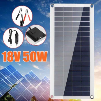 LEORY 50W 18V Solar Panel Kit with Charge Controller USB Port Off Grid Module with Connection Cable Kits for Camping Car Boat
LEORY 50W 18V Solar Panel Kit with Charge Controller USB Port Off Grid Module with Connection Cable Kits for Camping Car Boat