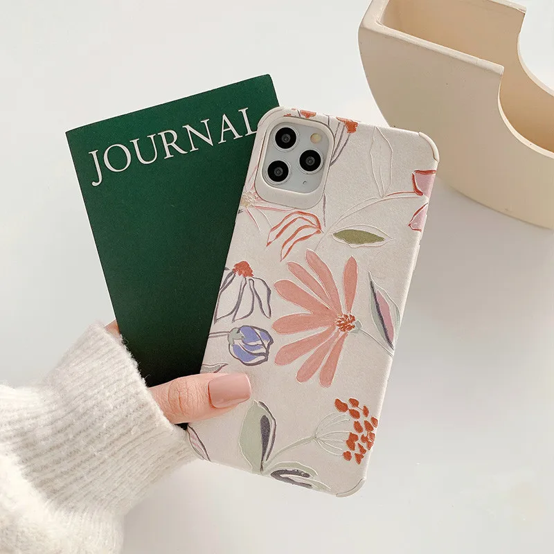 Retro embossing cute Phone Case For iPhone 11 Pro Max XR XS Max 7 8 Plus X case silicon cover Flowers Leaf art painting abstract
Retro embossing cute Phone Case For iPhone 11 Pro Max XR XS Max 7 8 Plus X case silicon cover Flowers Leaf art painting abstract