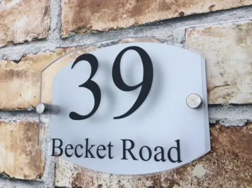Modern House number House Sign Plate Door Number House Name GLASS & ALUMINUM effect Door sign
Modern House number House Sign Plate Door Number House Name GLASS & ALUMINUM effect Door sign