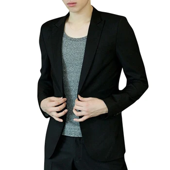 Men Blazer Coat Slim Suit Korean Style Black Casual Business Daily Jackets FEA889
Men Blazer Coat Slim Suit Korean Style Black Casual Business Daily Jackets FEA889