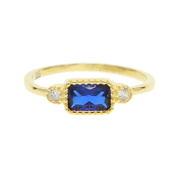 Dainty Blue Crystal Ring for Women 925 sterling silver Simple Style Square Engagement Finger Ring delicate hot Fashion Jewelry
Dainty Blue Crystal Ring for Women 925 sterling silver Simple Style Square Engagement Finger Ring delicate hot Fashion Jewelry