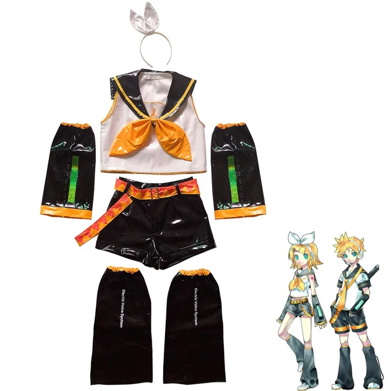 SEVENUMU Vocaloid Cosplay Kagamine Rin Len Pu Uniforms Outfits Costume Wig 11 SEVENUMU Vocaloid Cosplay Kagamine Rin Len Pu Uniforms Outfits Costume Wig -Zentai shop online H1e673357554f4a8cad07ba582f1bdcd32.jpg