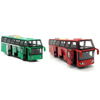 2Pcs 1:32 Alloy Car Models,High Simulation City Bus,Diecast, Toy Vehicles, Pull Back& Flashing Musical - Green & Red
2Pcs 1:32 Alloy Car Models,High Simulation City Bus,Diecast, Toy Vehicles, Pull Back& Flashing Musical - Green & Red