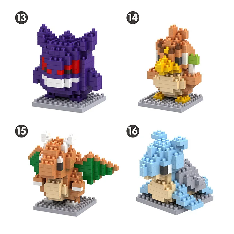 Small building figures pokemonnn blocks small cartoon picachu animal model education game graphics bricks Pokemon toys gifts
Small building figures pokemonnn blocks small cartoon picachu animal model education game graphics bricks Pokemon toys gifts