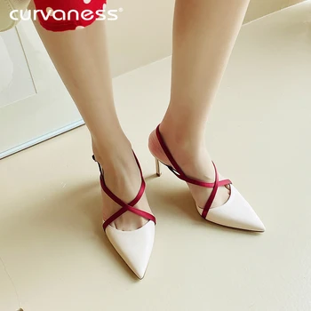 Curvaness 2020 Summer Women Sandals Sexy High Heel Sandals Women Fashion Cross-tied Sexy Point Toe Thin Heel Ladies Shoes 33-43
Curvaness 2020 Summer Women Sandals Sexy High Heel Sandals Women Fashion Cross-tied Sexy Point Toe Thin Heel Ladies Shoes 33-43