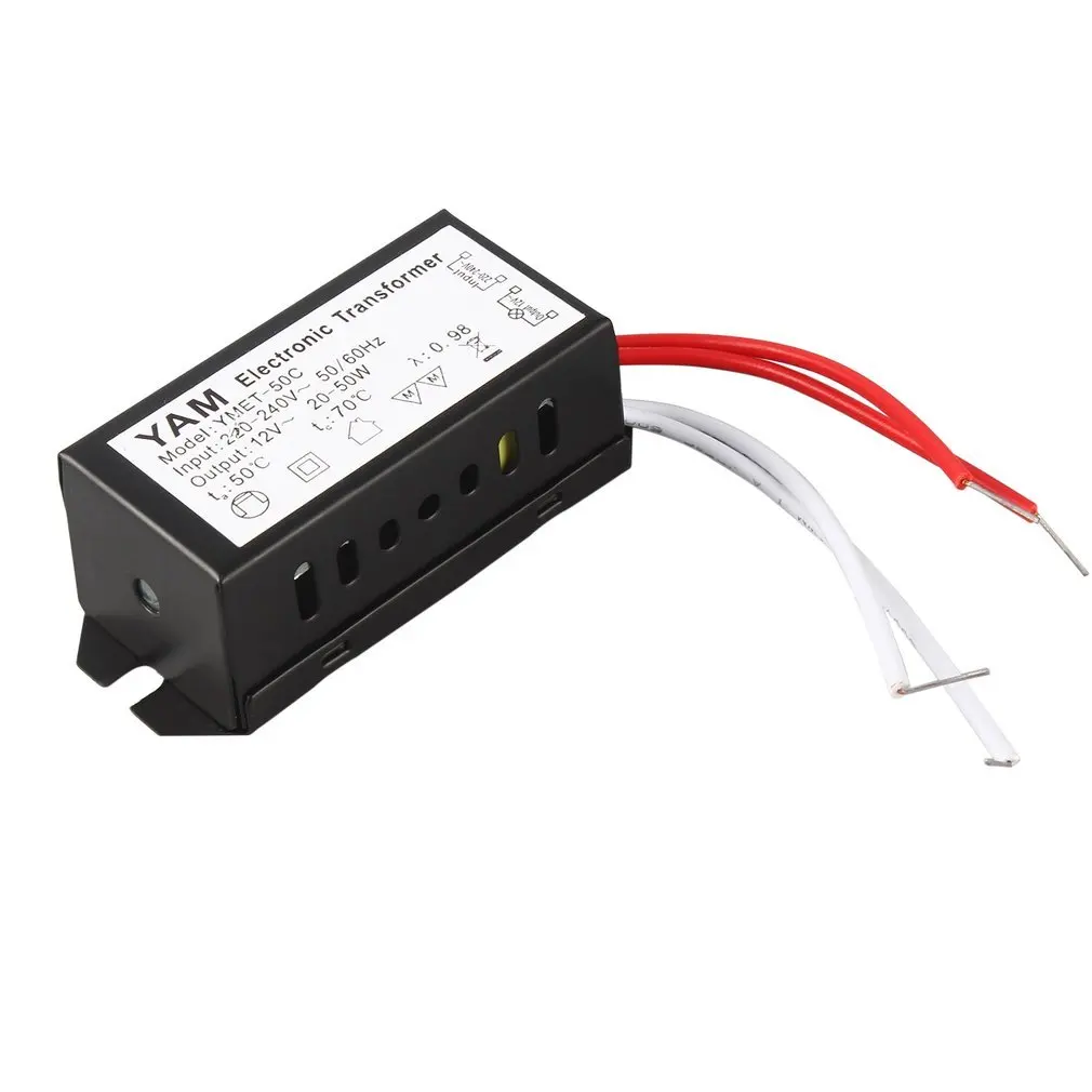 New AC 220V to 12V 20-50W LED Lighting Transformator Halogen Lamp Electronic Transformer LED Driver Power Supply
New AC 220V to 12V 20-50W LED Lighting Transformator Halogen Lamp Electronic Transformer LED Driver Power Supply