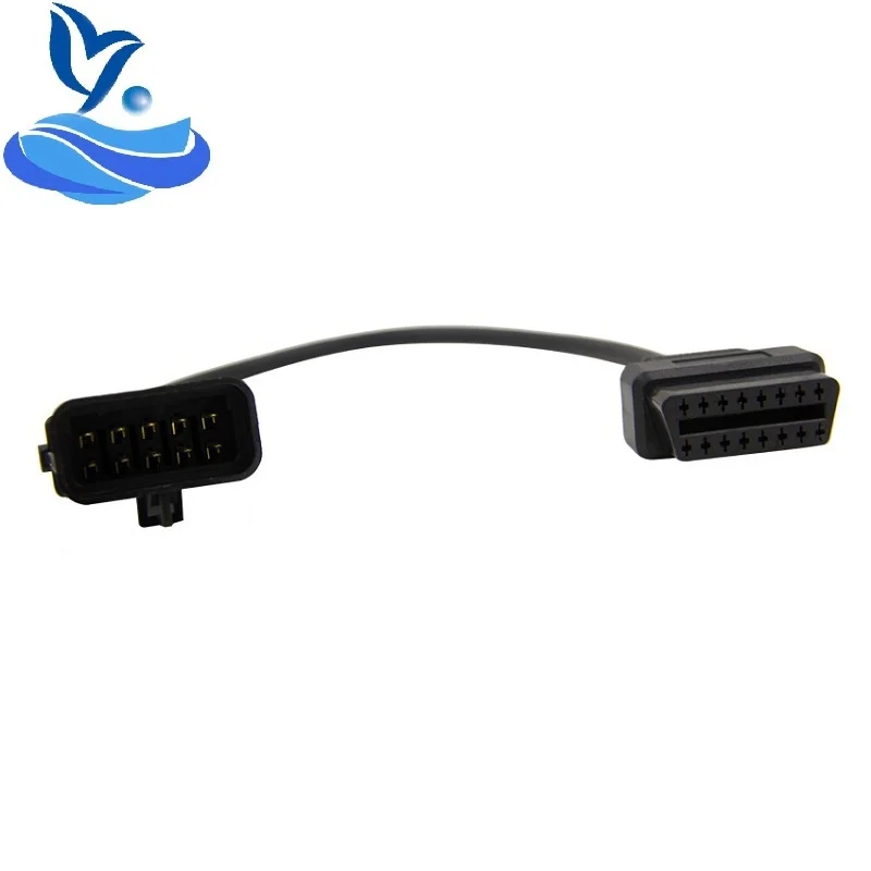 Opel 10Pin OBD OBD2 соединительный кабель с разъемом кабеля работает OPCOM диагностический