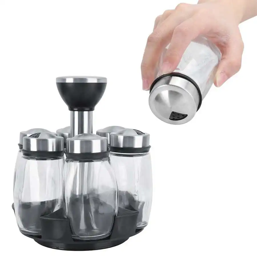 Spice Jar Household Rotating Seasoning Spice Box Jar Organizer with Rack for Pepper Salt Condiment Spice Kitchen Tools
Spice Jar Household Rotating Seasoning Spice Box Jar Organizer with Rack for Pepper Salt Condiment Spice Kitchen Tools