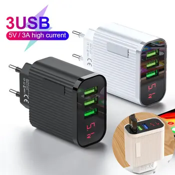 3.1A LED 3USB Charger For Mobile Phone Display Charger EU Travel Power Adapter Converters For Iphone Xiaomi Accessories TXTB1
3.1A LED 3USB Charger For Mobile Phone Display Charger EU Travel Power Adapter Converters For Iphone Xiaomi Accessories TXTB1
