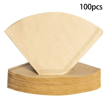 100Pcs Coffee Filters Disposable Cone Paper Coffee Filter Natural Unbleached Filter 4-6 Cup for Pour Over Coffee Makers
100Pcs Coffee Filters Disposable Cone Paper Coffee Filter Natural Unbleached Filter 4-6 Cup for Pour Over Coffee Makers