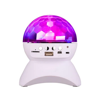 3W RGB LED Crystal Magic Ball Stage Effect Light DJ Club Disco Party Lighting bluetooth speaker With USB /TF/FM radio/Remote KTV
3W RGB LED Crystal Magic Ball Stage Effect Light DJ Club Disco Party Lighting bluetooth speaker With USB /TF/FM radio/Remote KTV