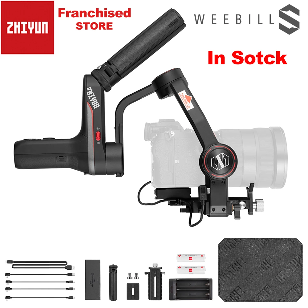 Newest Zhiyun Weebill S Portable 3-Axis Handheld Gimbal Stabilizer OLED Display for EOS R A7M3 Z6 S1 and other Mirrorless Camera
Newest Zhiyun Weebill S Portable 3-Axis Handheld Gimbal Stabilizer OLED Display for EOS R A7M3 Z6 S1 and other Mirrorless Camera