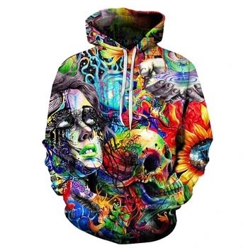 New Paint Skull 3D Printed Hoodies Sweatshirts Men Women Hooded Pullover Brand 6xl Quality Tracksuits Boy Coats Fashion Outwear 
New Paint Skull 3D Printed Hoodies Sweatshirts Men Women Hooded Pullover Brand 6xl Quality Tracksuits Boy Coats Fashion Outwear