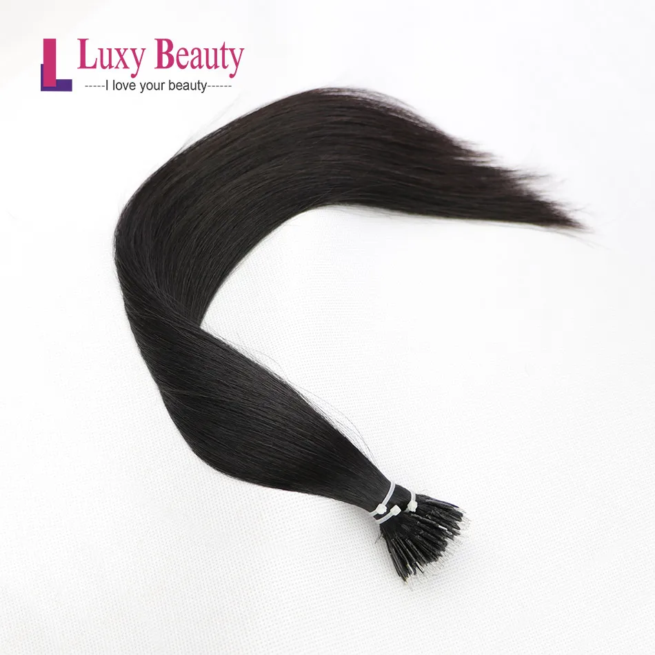 LuxyBeauty #1B Nastural Black 12"-22Remy Nano Hair Extensions Micro Ring Nano Bead Hair Micro Link Hair Extensions
LuxyBeauty #1B Nastural Black 12"-22Remy Nano Hair Extensions Micro Ring Nano Bead Hair Micro Link Hair Extensions