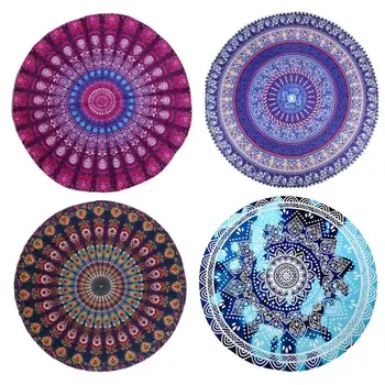 Boho Mandala Printing Tapestry Jacquard style Wall Hanging Beach Picnic Blanket Yoga Mat Round home decoration 
Boho Mandala Printing Tapestry Jacquard style Wall Hanging Beach Picnic Blanket Yoga Mat Round home decoration