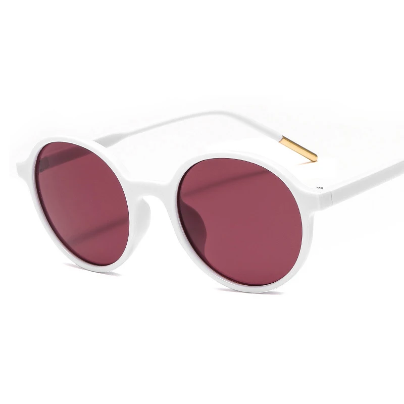 Женские солнцезащитные очки в стиле ретро модные круглой оправе с защитой UV400