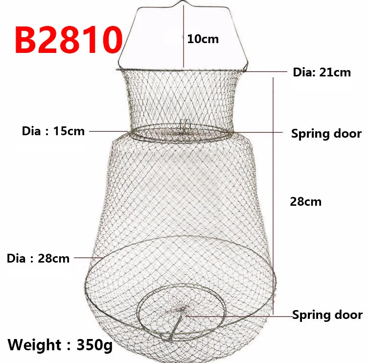 Fish Care 304 stainless steel factory outlets Collapsible drum-shaped steel wire creel Export quality wire fish keep net
Fish Care 304 stainless steel factory outlets Collapsible drum-shaped steel wire creel Export quality wire fish keep net