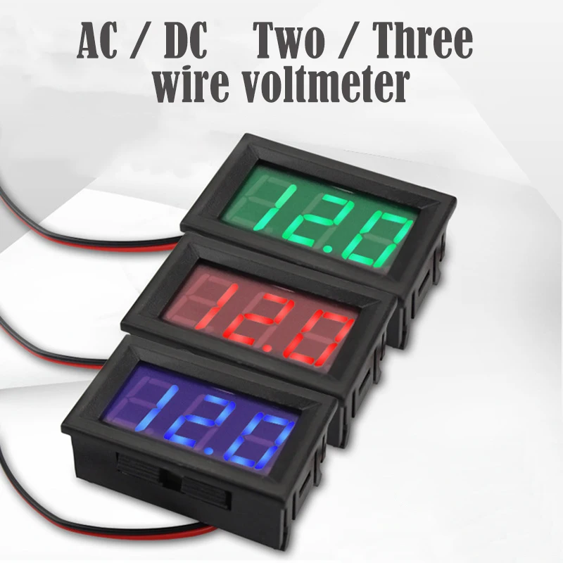Hot Mini Three-wire 70-500V AC Digital Voltmeter, Voltmeter With Reverse Polarity Protection, Circuit Measurement Voltmeter
Hot Mini Three-wire 70-500V AC Digital Voltmeter, Voltmeter With Reverse Polarity Protection, Circuit Measurement Voltmeter