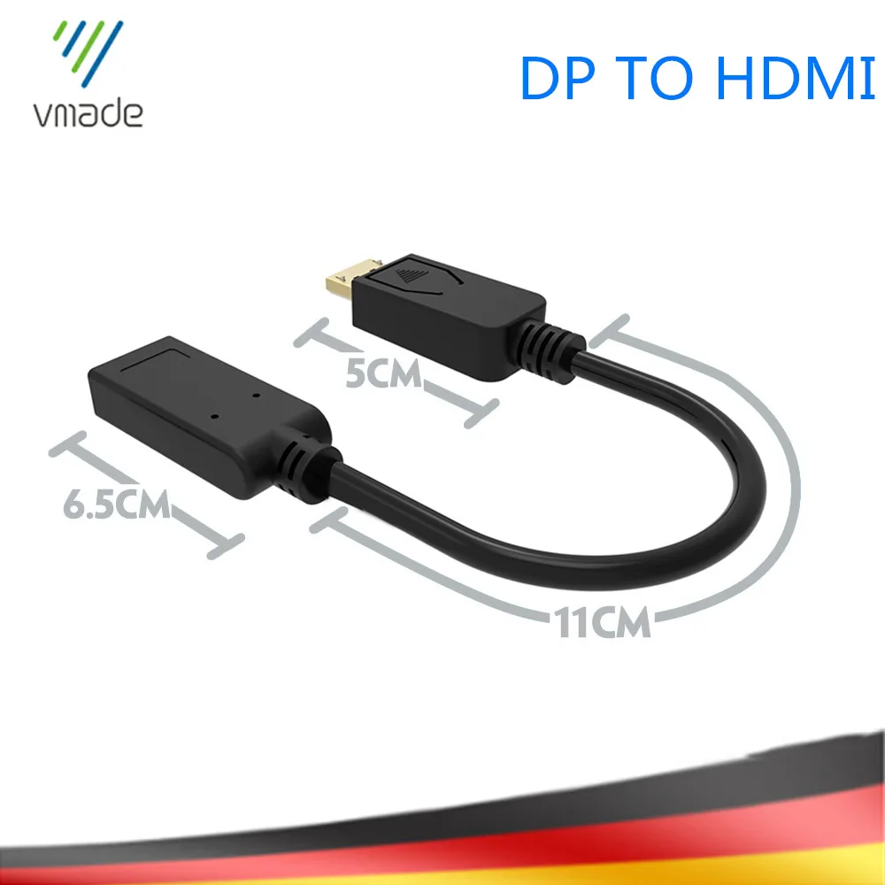 DP To HDMI Cable Adapter Display Port To HDMI Male Female Converter Digital Video Audio 2 in 1 For HDTV PC Laptop
DP To HDMI Cable Adapter Display Port To HDMI Male Female Converter Digital Video Audio 2 in 1 For HDTV PC Laptop