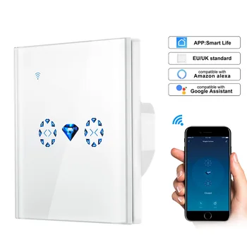Smart Home Tuya Smart life App Control Wi-Fi Curtain Shutter Motor Door Smart Switch Upgrade Control Surface Curtain Switch
Smart Home Tuya Smart life App Control Wi-Fi Curtain Shutter Motor Door Smart Switch Upgrade Control Surface Curtain Switch