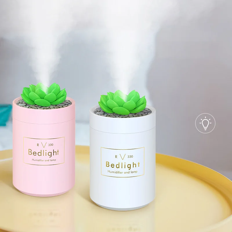 330ML Succulent Plant Humidifier USB Mini Ultrasonic Aroma Essential Oil Diffuser LED Night Light Home Office Mute Air Purifier
330ML Succulent Plant Humidifier USB Mini Ultrasonic Aroma Essential Oil Diffuser LED Night Light Home Office Mute Air Purifier