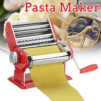 Stainless Red Noodle Maker Steel Pasta Machine Lasagne Spaghetti Tagliatelle Ravioli Dumpling Maker Machine With Two Cutter
Stainless Red Noodle Maker Steel Pasta Machine Lasagne Spaghetti Tagliatelle Ravioli Dumpling Maker Machine With Two Cutter