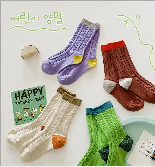 Tukla Babe 4 Pairs 1-8 Year 2021 autumn and winter new double needle baby color matching tube socks boys and girls socks
Tukla Babe 4 Pairs 1-8 Year 2021 autumn and winter new double needle baby color matching tube socks boys and girls socks