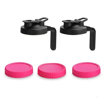 Botique-Wide Mouth Mason Jar Pour Lids,2PcsFlip Cap Lid with Handle & 3 PCS Leak-Proof Seal Lids for Food Storage
Botique-Wide Mouth Mason Jar Pour Lids,2PcsFlip Cap Lid with Handle & 3 PCS Leak-Proof Seal Lids for Food Storage