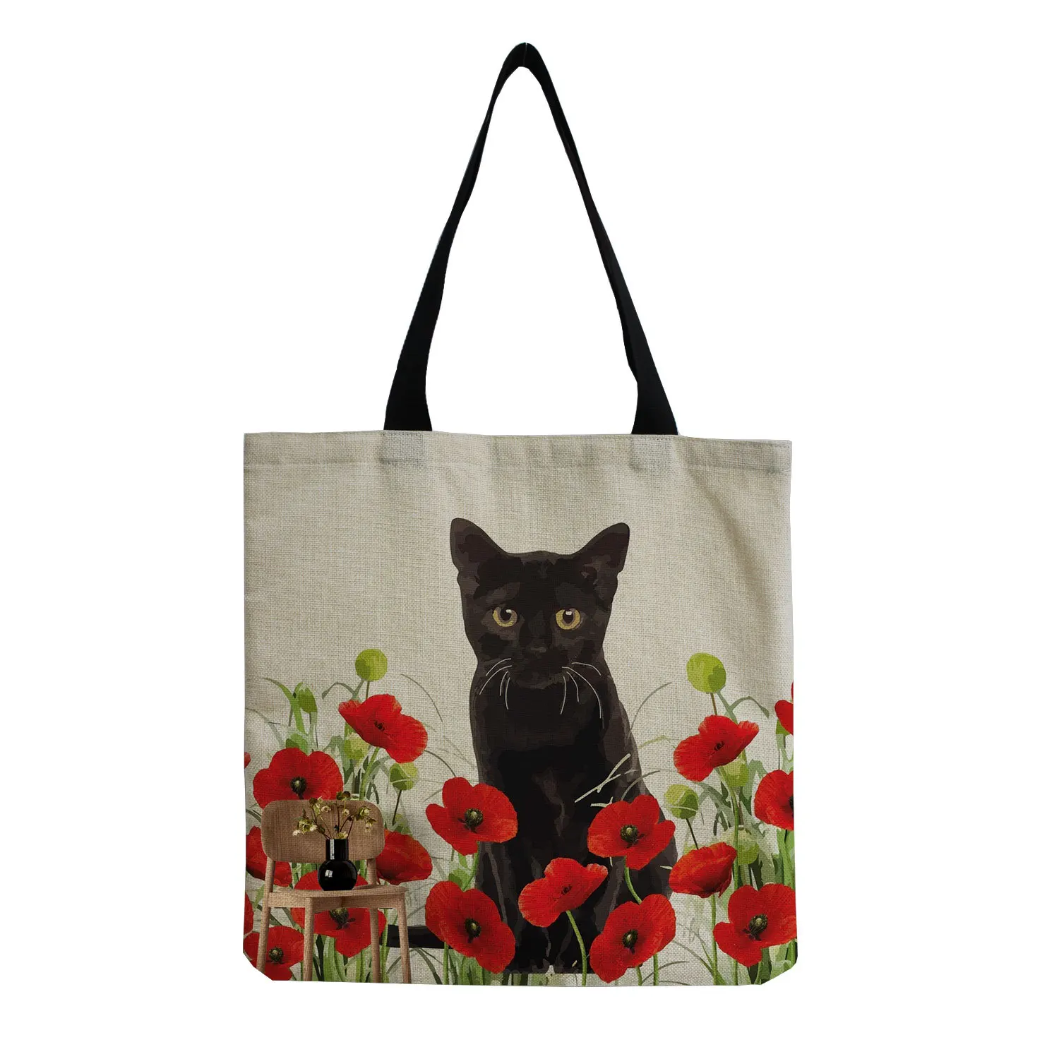 Cute Cat Print Fashion Tote Bag 8 H1e744d07ce944f36aaf59817eec8d8f79