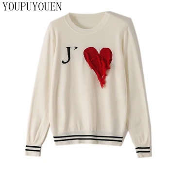 2019 Autumn Letters Heart Embroidery Tassel Knitted Sweater Long Sleeve Pullover Knit Sweaters Women's Jumpers Fashion Knitwear 
2019 Autumn Letters Heart Embroidery Tassel Knitted Sweater Long Sleeve Pullover Knit Sweaters Women's Jumpers Fashion Knitwear