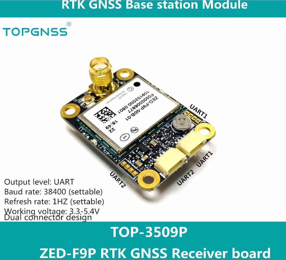 Differential GPS Spiral Antenna + F9P High Precision Module Board Measurement Mapping UAV Drone Precision Agriculture
Differential GPS Spiral Antenna + F9P High Precision Module Board Measurement Mapping UAV Drone Precision Agriculture
