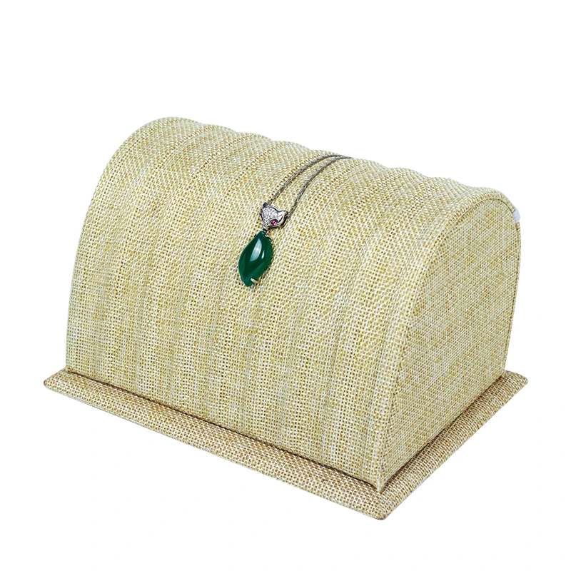 New Beige Linen Arched Jewelry Necklace Pendant Drop Chain Display Holder Standing Stand Choker Earrings Elegant Organizer Show
New Beige Linen Arched Jewelry Necklace Pendant Drop Chain Display Holder Standing Stand Choker Earrings Elegant Organizer Show