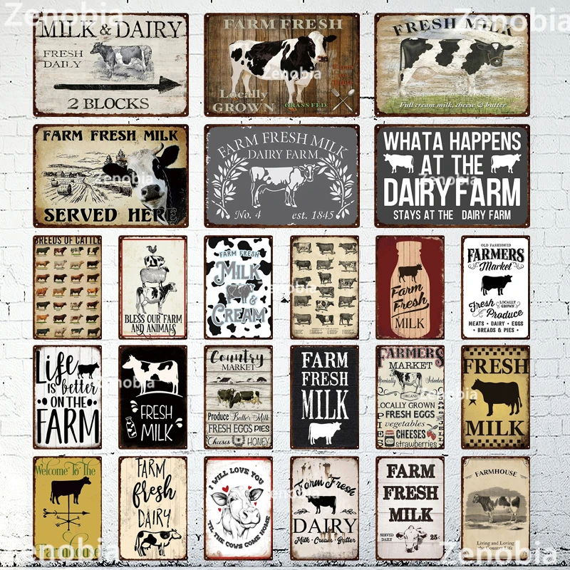 Zenobia Farmhouse Decor Cow Vintage Tin Sign Retro Metal Sign Decorative Plaque Farm House Shop Garage Wall Art Decor Cow Poster
Zenobia Farmhouse Decor Cow Vintage Tin Sign Retro Metal Sign Decorative Plaque Farm House Shop Garage Wall Art Decor Cow Poster