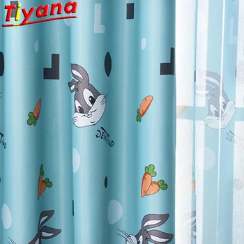 Children's Cute Cartoon Bunny Curtain for Living Room Boy's Girl's Cute Blue/Pink Blackout Curtain for Kid's Room W-HM466#30 
Children's Cute Cartoon Bunny Curtain for Living Room Boy's Girl's Cute Blue/Pink Blackout Curtain for Kid's Room W-HM466#30