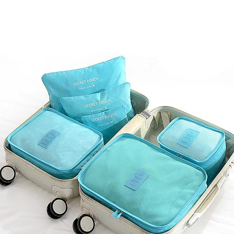 6pcs/set Travel Waterproof Nylon Zipper Mesh storage Bag Set For Clothes Pouch Luggage Organizer Underwear Shoe Organiser
6pcs/set Travel Waterproof Nylon Zipper Mesh storage Bag Set For Clothes Pouch Luggage Organizer Underwear Shoe Organiser