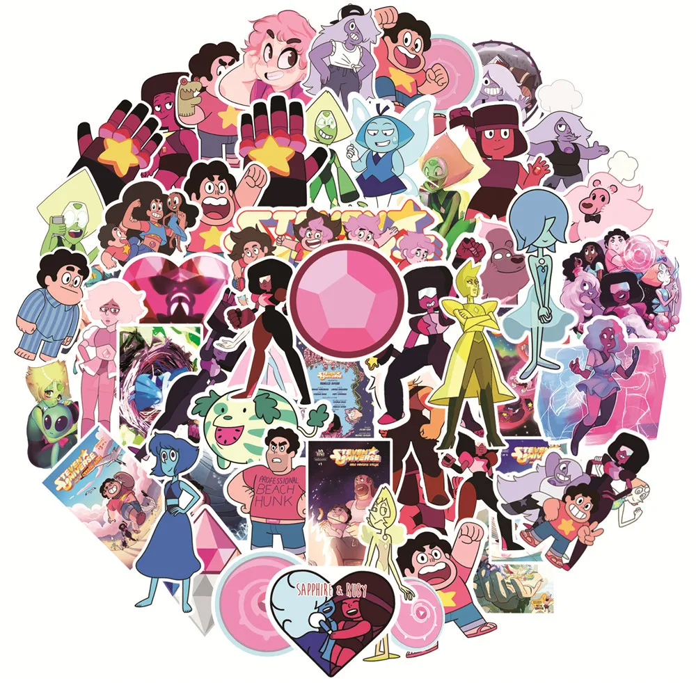 50Pcs Steven Universe Sticker Funny Sticker Decal Cartoon Stickers for Laptop Bicycle Motorcycle Notebook Waterproof Stickers
50Pcs Steven Universe Sticker Funny Sticker Decal Cartoon Stickers for Laptop Bicycle Motorcycle Notebook Waterproof Stickers