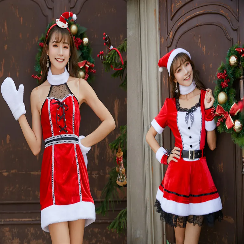 2019 New Style Sexy Halter Christmas Red Dress Christmas Clothing Party Evening Show DS Performance Clothing
2019 New Style Sexy Halter Christmas Red Dress Christmas Clothing Party Evening Show DS Performance Clothing