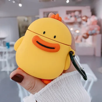Cartoon Cute Small Yellow Chicken 3D Headphone Shell For Airpods 2 Case Airpods Bluetooth Headset Anti-fall Protective Cover Box
Cartoon Cute Small Yellow Chicken 3D Headphone Shell For Airpods 2 Case Airpods Bluetooth Headset Anti-fall Protective Cover Box